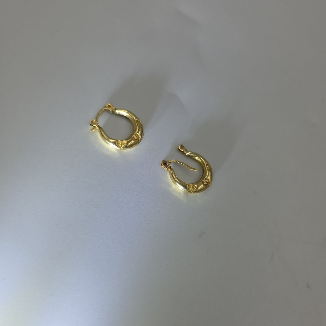 ARRACADAS PAR ORO 14 K 1.3 GRMS (SEMINUEVO)