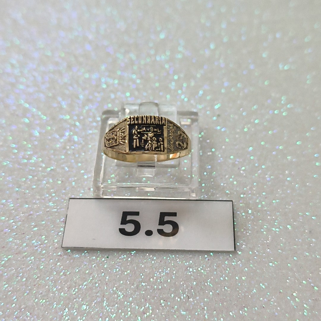 ANILLO DE GRADUACIÓN ORO 8 K 0.8 GRMS (SEMINUEVO)