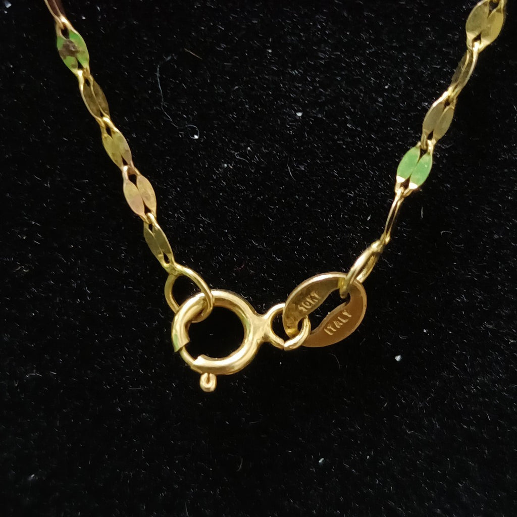 CADENA,MEDALLA RELIGIOSA ORO 10 K 1,78 GRMS (SEMINUEVO)