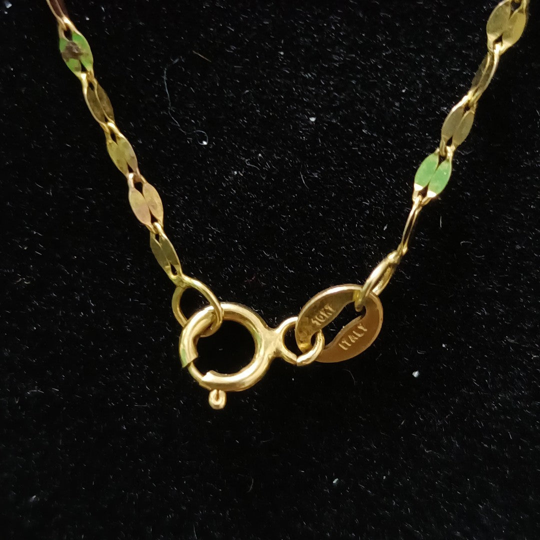CADENA,MEDALLA RELIGIOSA ORO 10 K 1,78 GRMS (SEMINUEVO)