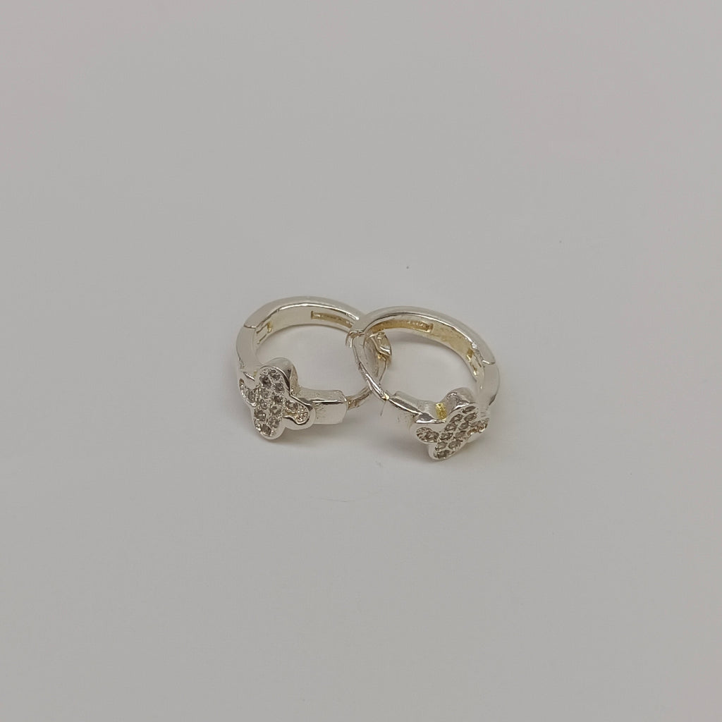 ARRACADAS C/CIRCONIAS PLATA .925 1.9 GR (NUEVO)