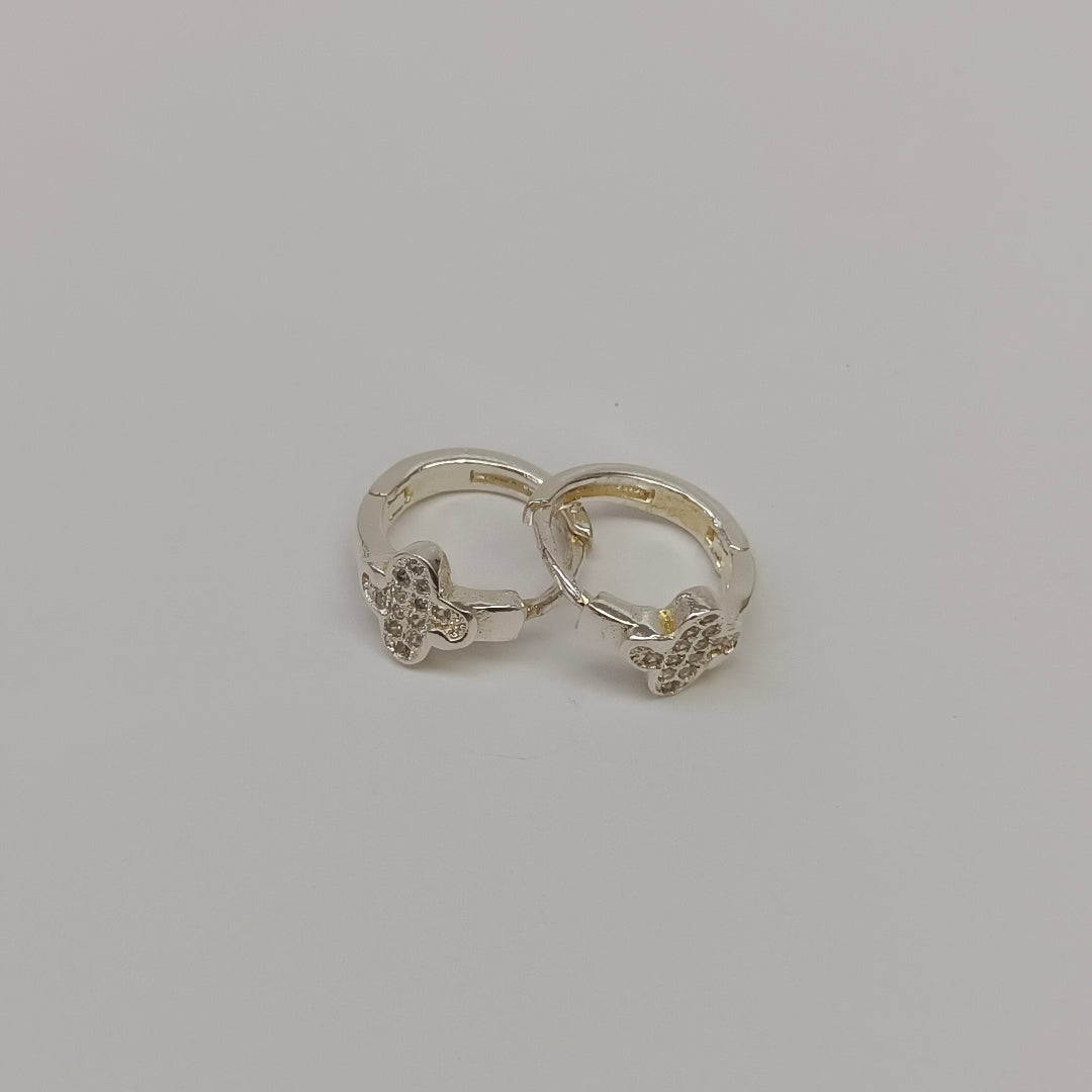 ARRACADAS C/CIRCONIAS PLATA .925 1.9 GR (NUEVO)