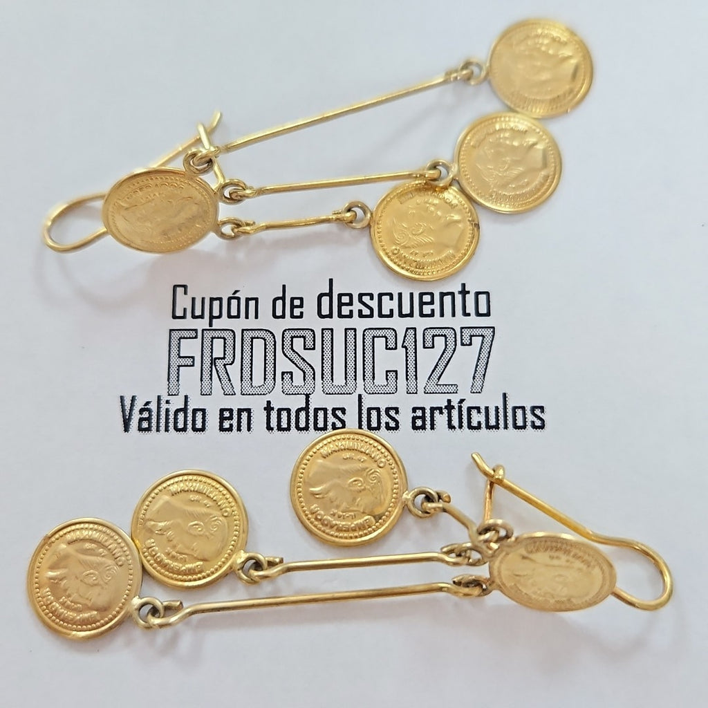 ARETES PAR ORO 10 K 6.7 GRMS (SEMINUEVO)