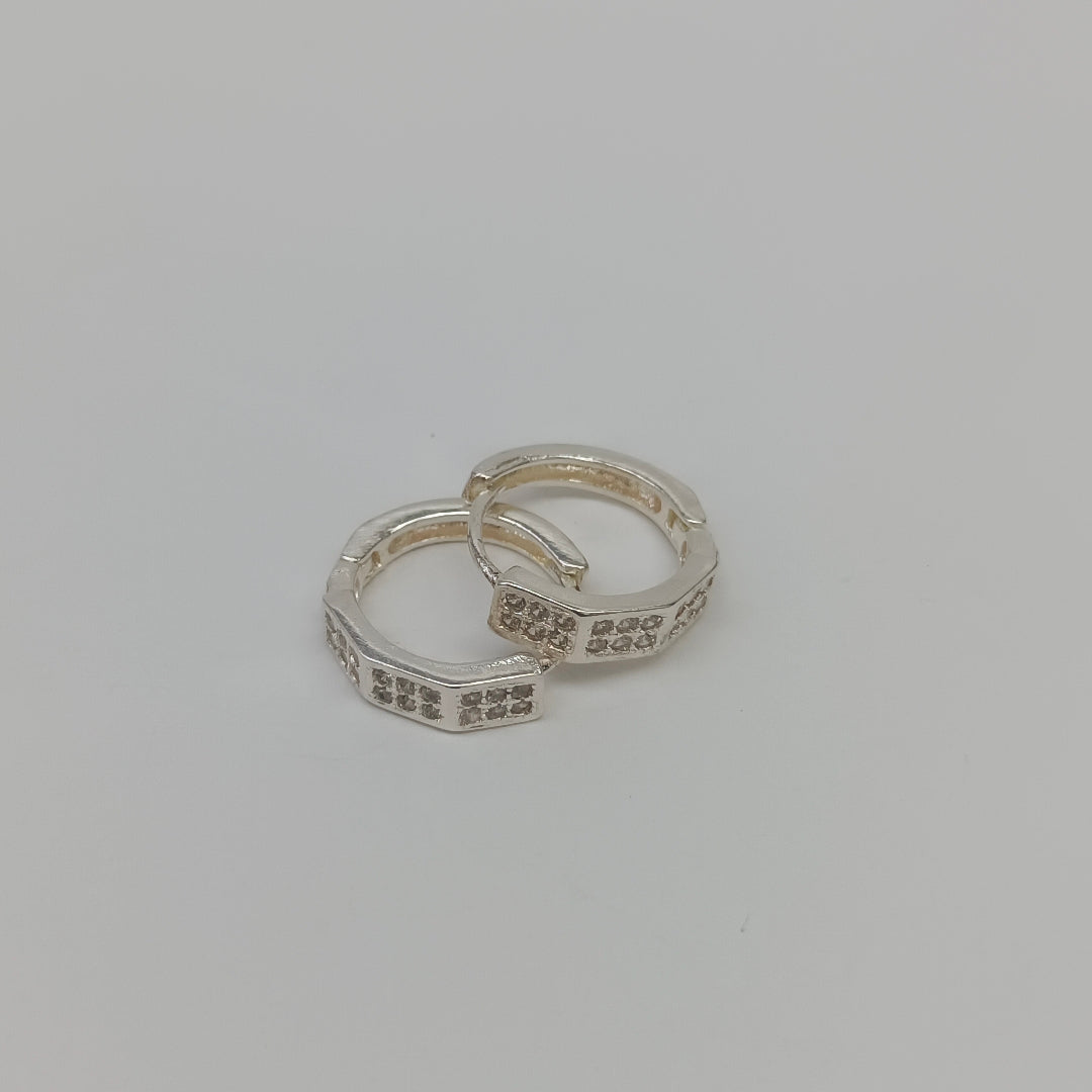 ARRACADAS C/CIRCONIAS PLATA .925 2.5 GR (NUEVO)