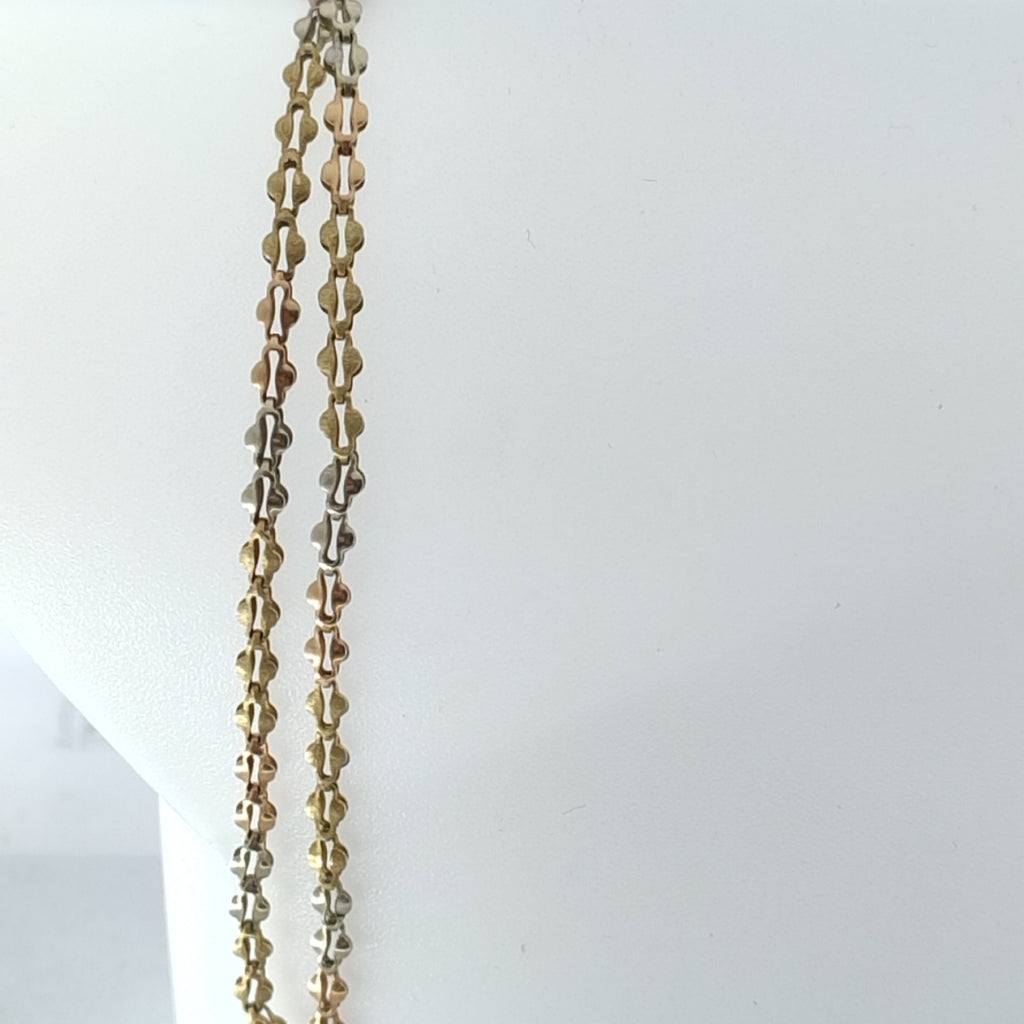 CADENA ORO COMBINADO 14 K 4,80 GRMS (SEMINUEVO)