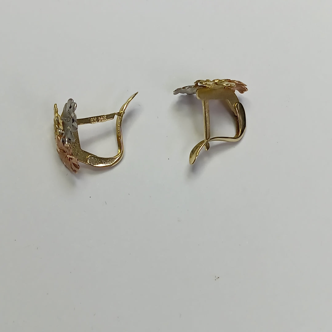 ARETES PAR ORO 14 K 2,10 GRMS (SEMINUEVO)