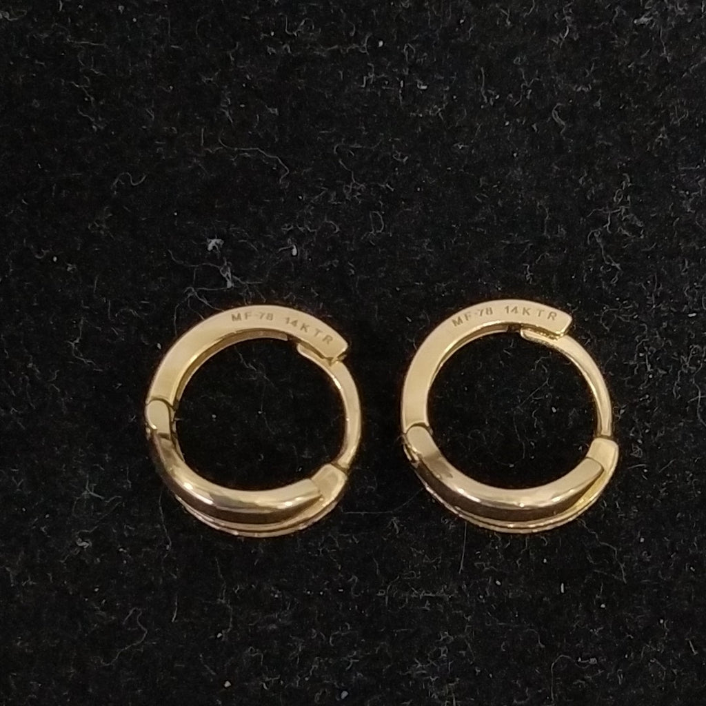 ARRACADAS PAR ORO 14 K 2.7 GRMS (SEMINUEVO)