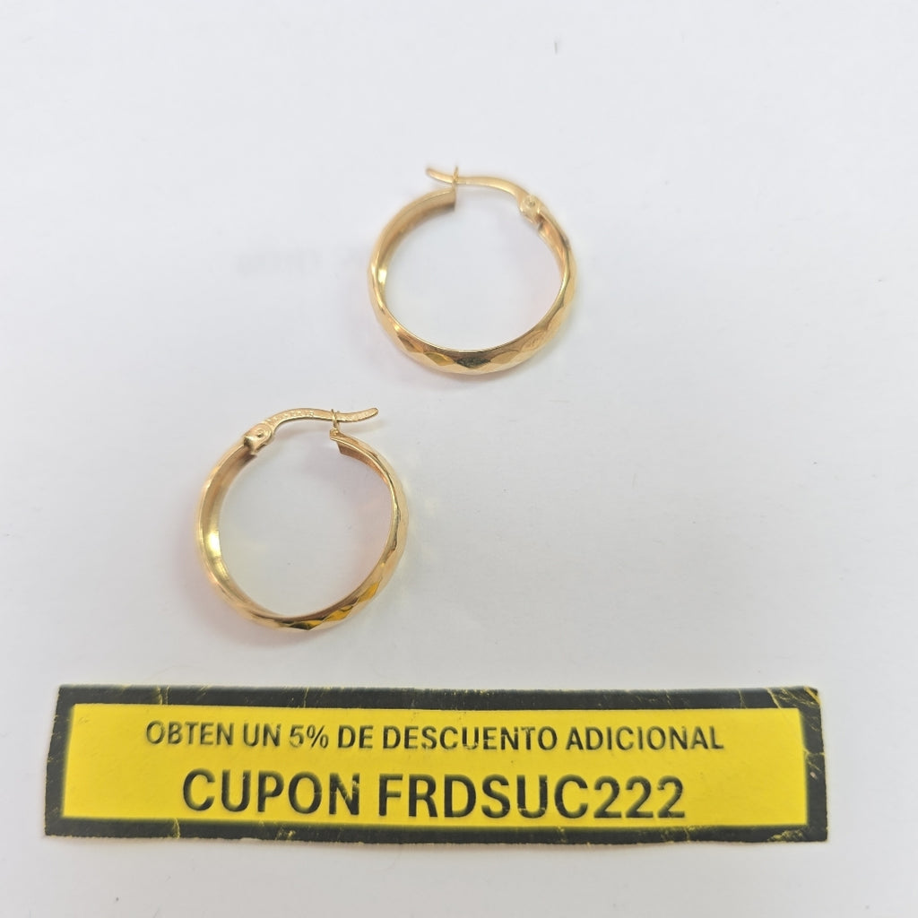 ARRACADAS PAR ORO 10 K 1.6 GRMS (SEMINUEVO)