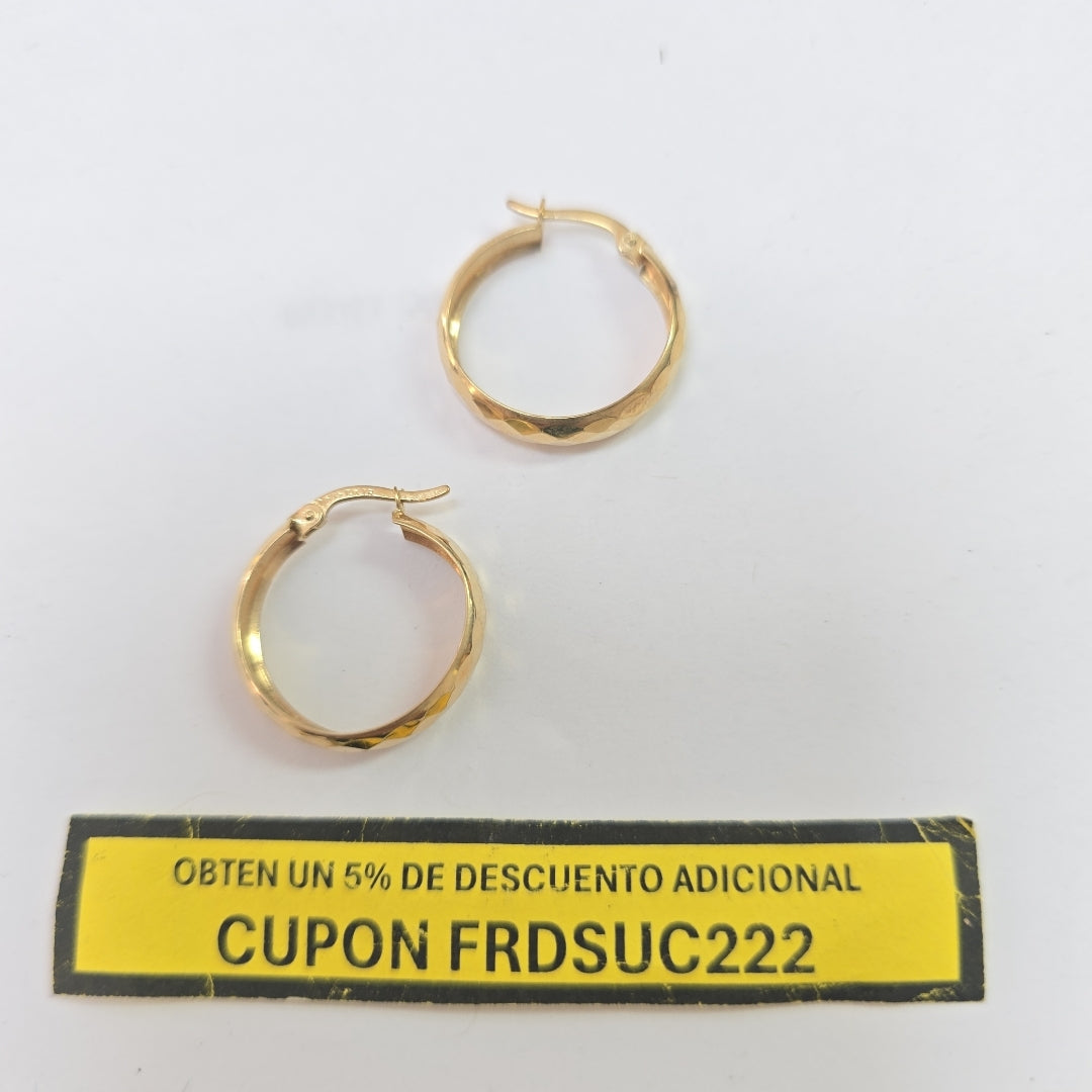 ARRACADAS PAR ORO 10 K 1.6 GRMS (SEMINUEVO)