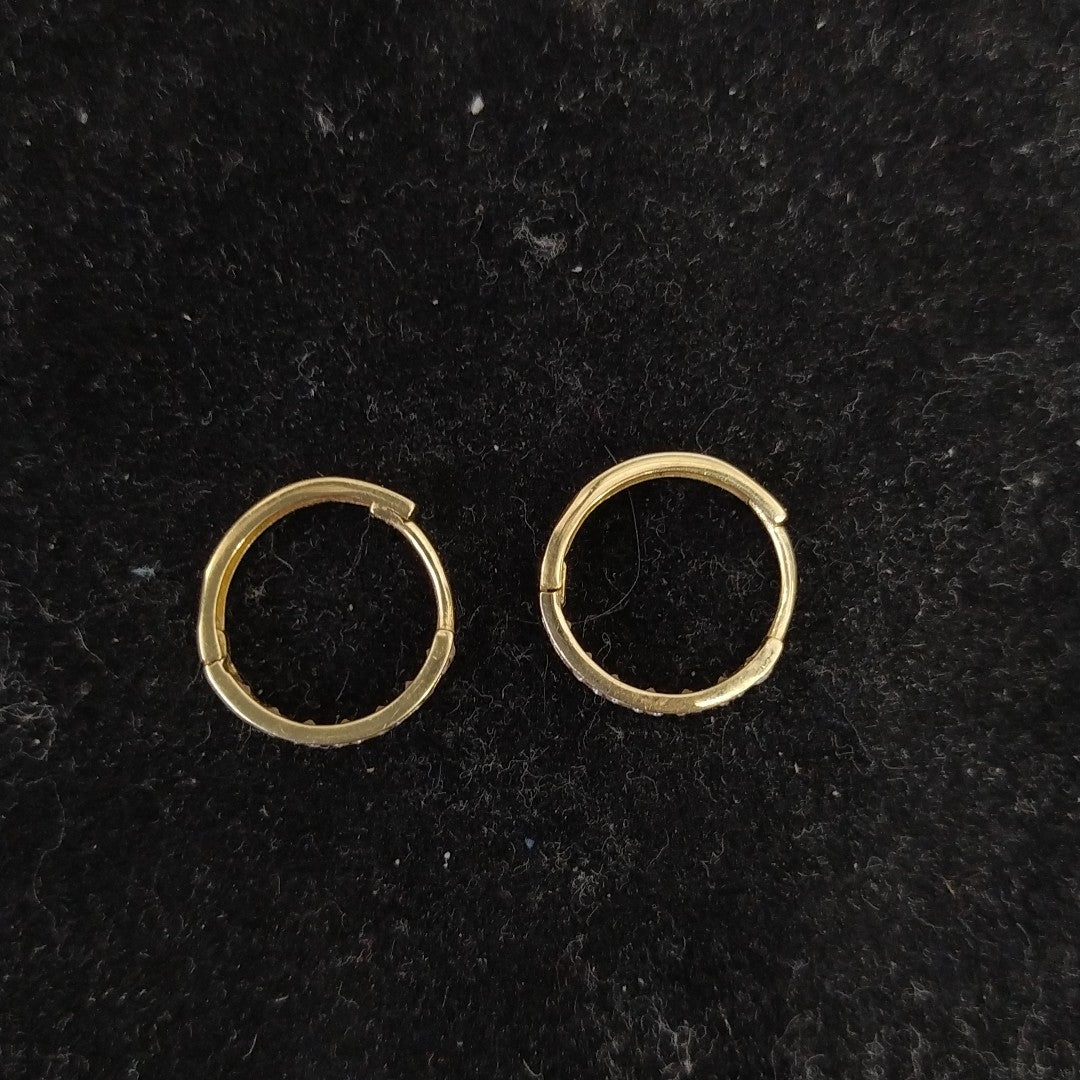 ARRACADAS PAR ORO 14 K 1.2 GRMS (SEMINUEVO)