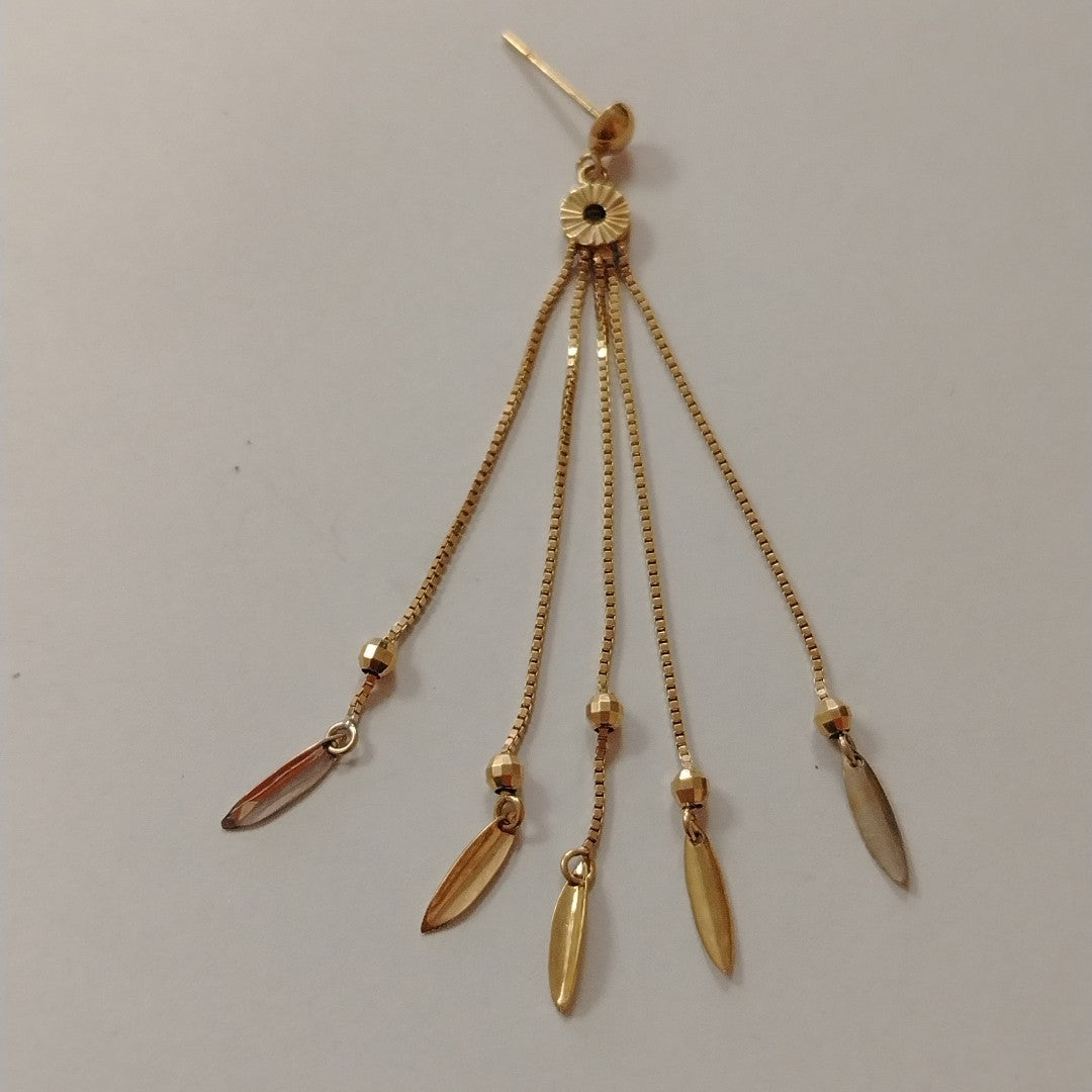 ARETES PAR ORO 14 K 5.6 GRMS (SEMINUEVO)
