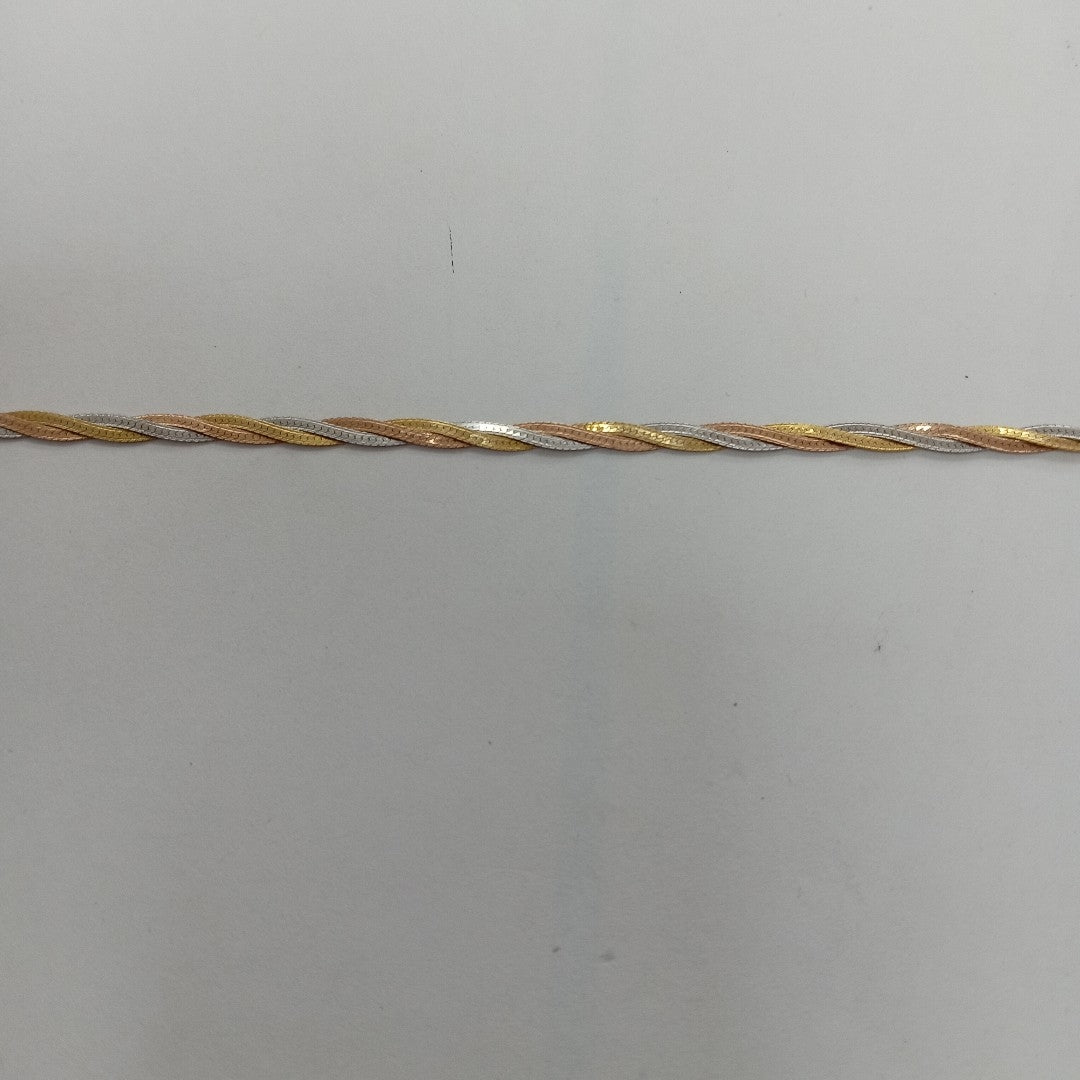 PULSERA ORO COMBINADO 14 K 2 GRMS (SEMINUEVO)