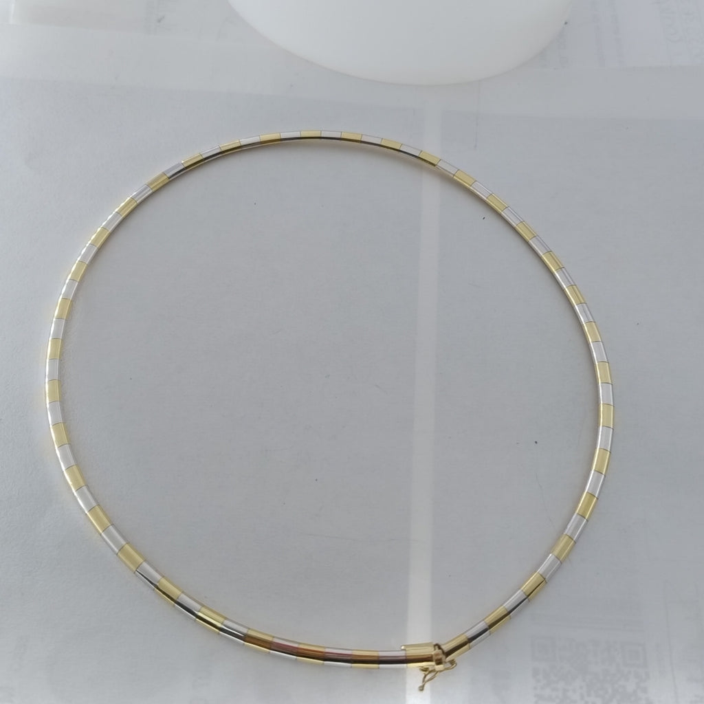 GARGANTILLA ORO COMBINADO 14 K 26.7 GRMS (SEMINUEVO)