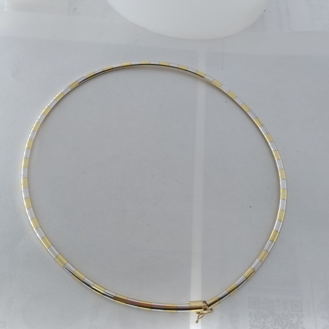 GARGANTILLA ORO COMBINADO 14 K 26.7 GRMS (SEMINUEVO)