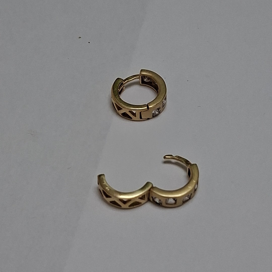 ARETES PAR ORO 14 K 3.7 GRMS (SEMINUEVO)