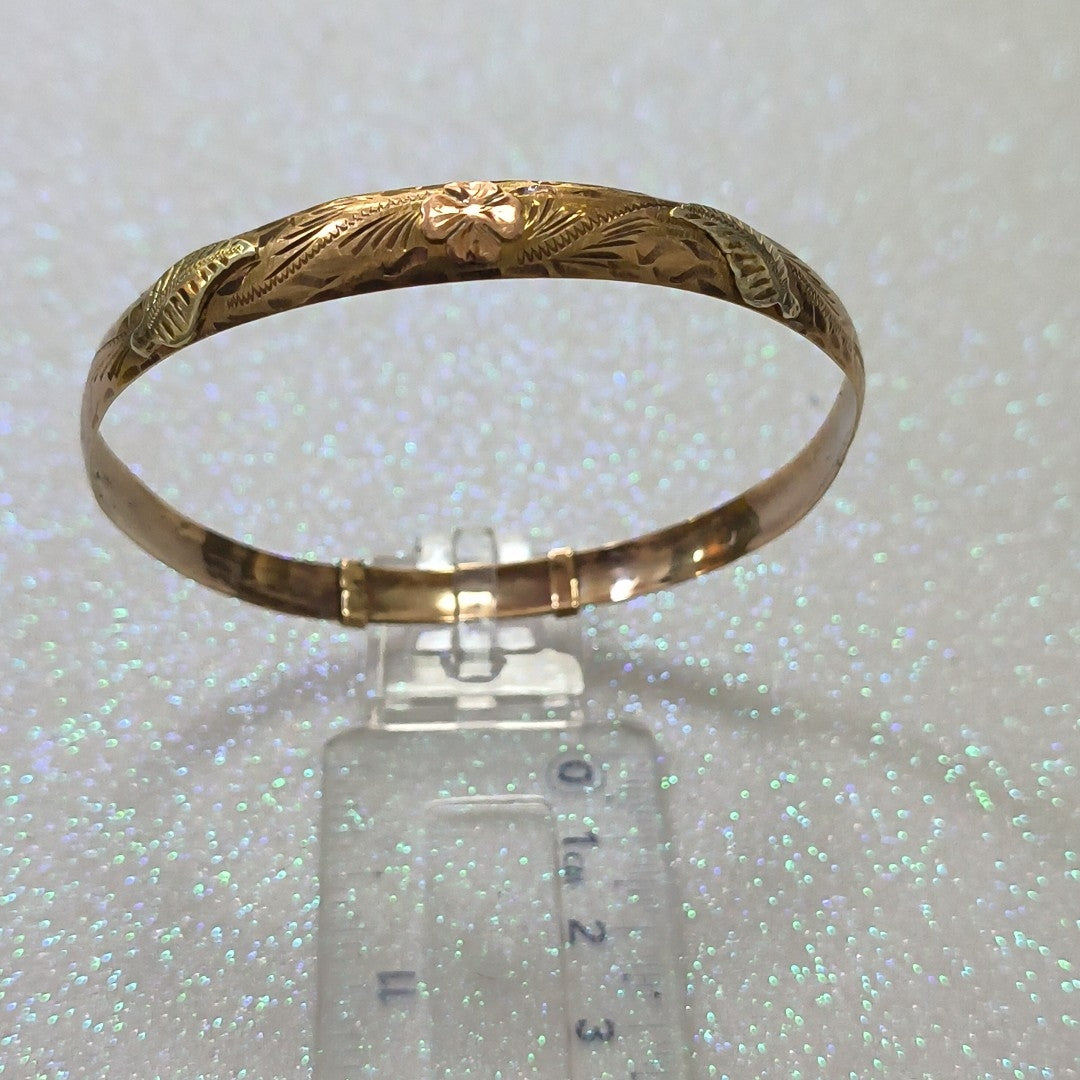 PULSERA RIGIDA ORO 10 K 8,00 GRMS (SEMINUEVO)