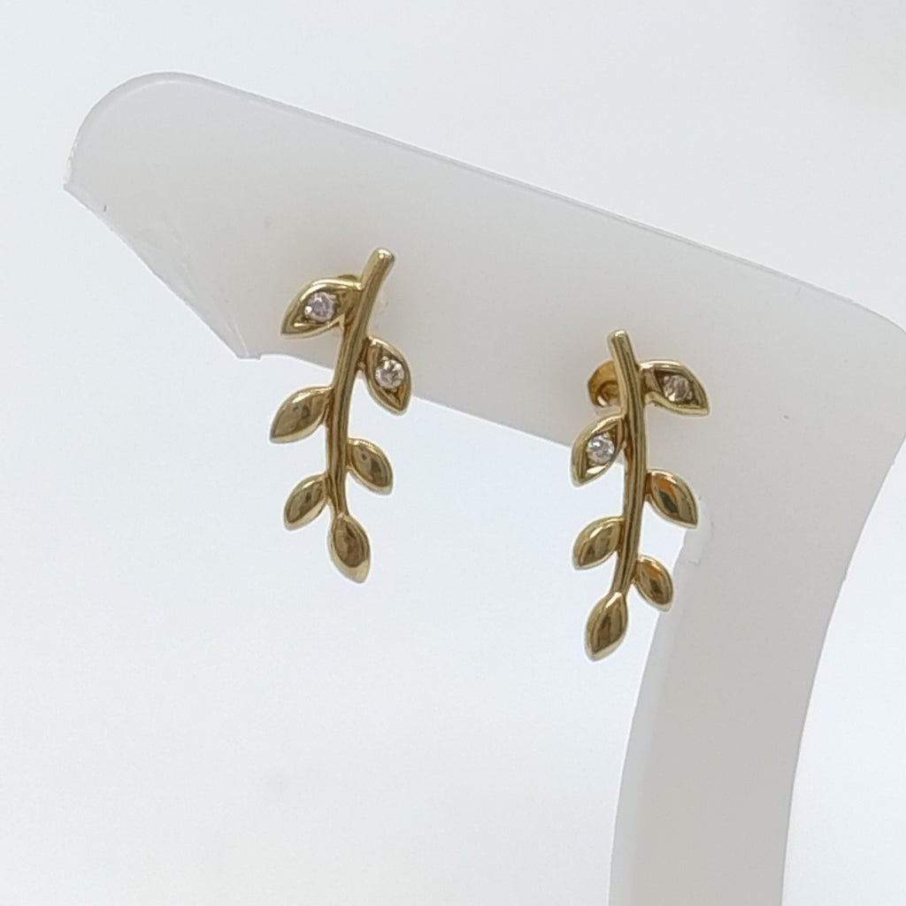 BROQUELES PAR ORO 14 K 1 GRMS (SEMINUEVO)