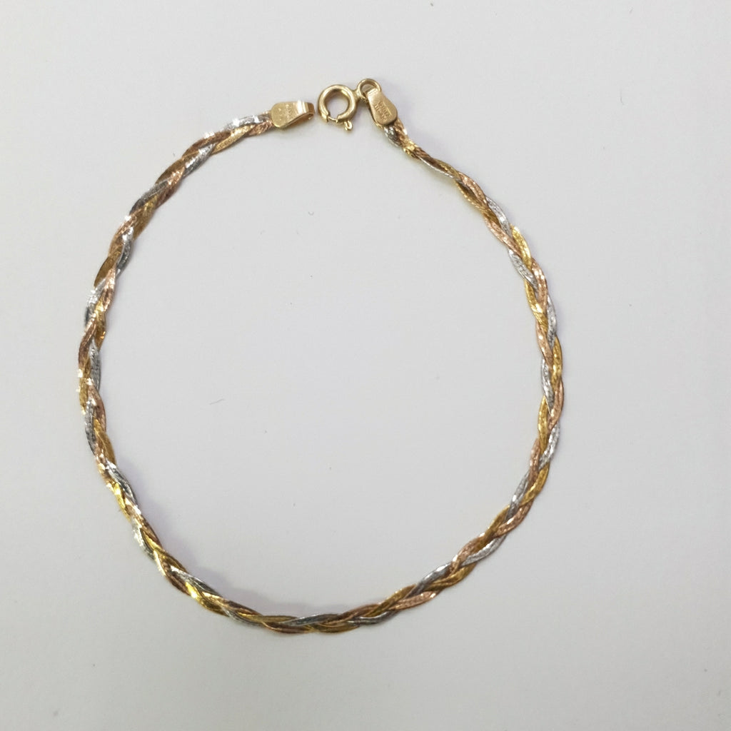 PULSERA ORO,ORO COMBINADO 14 K 1,60 GRMS (SEMINUEVO)