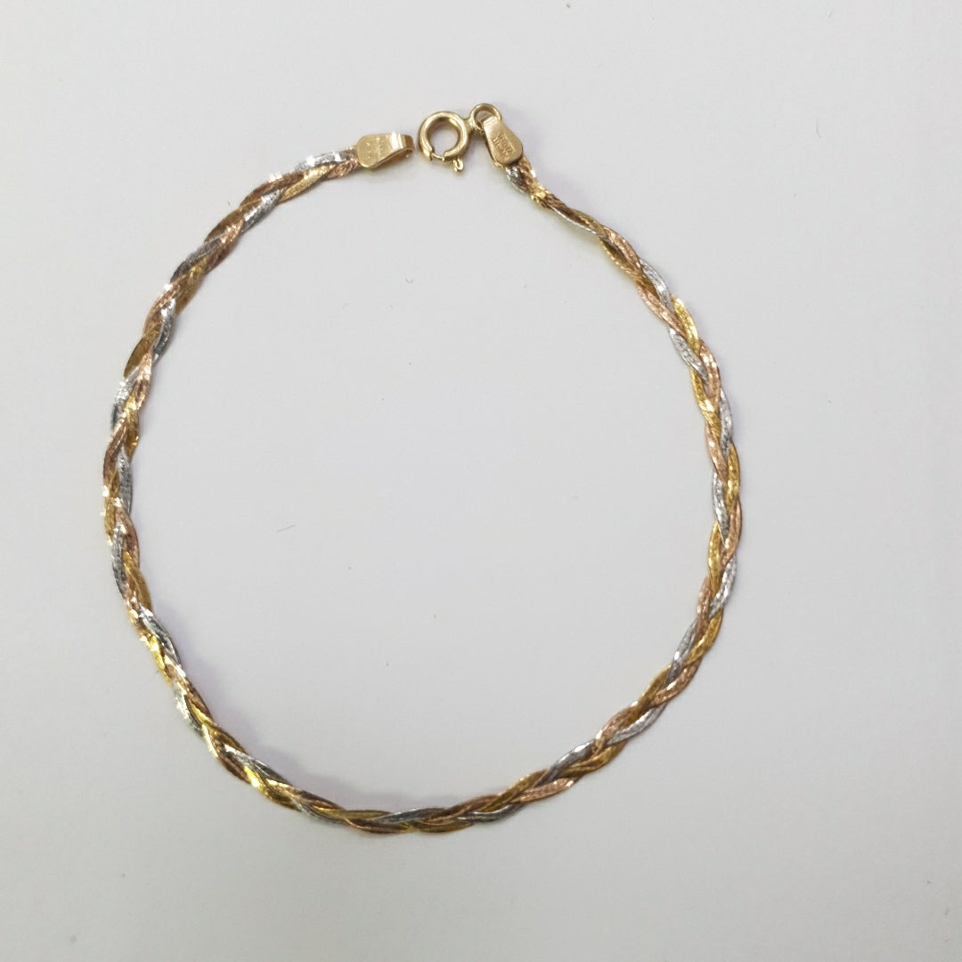 PULSERA ORO,ORO COMBINADO 14 K 1,60 GRMS (SEMINUEVO)