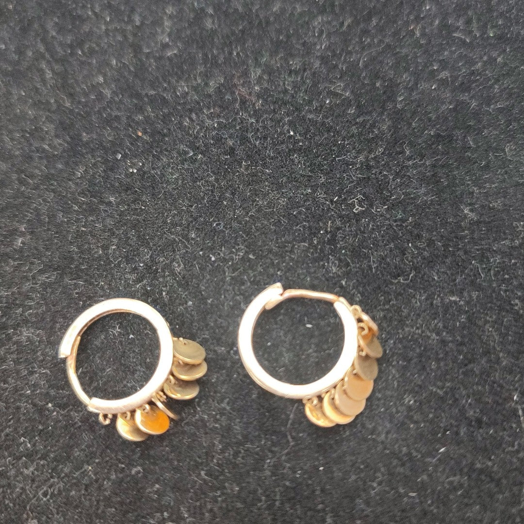 ARRACADAS PAR ORO 10 K 1.7 GRMS (SEMINUEVO)