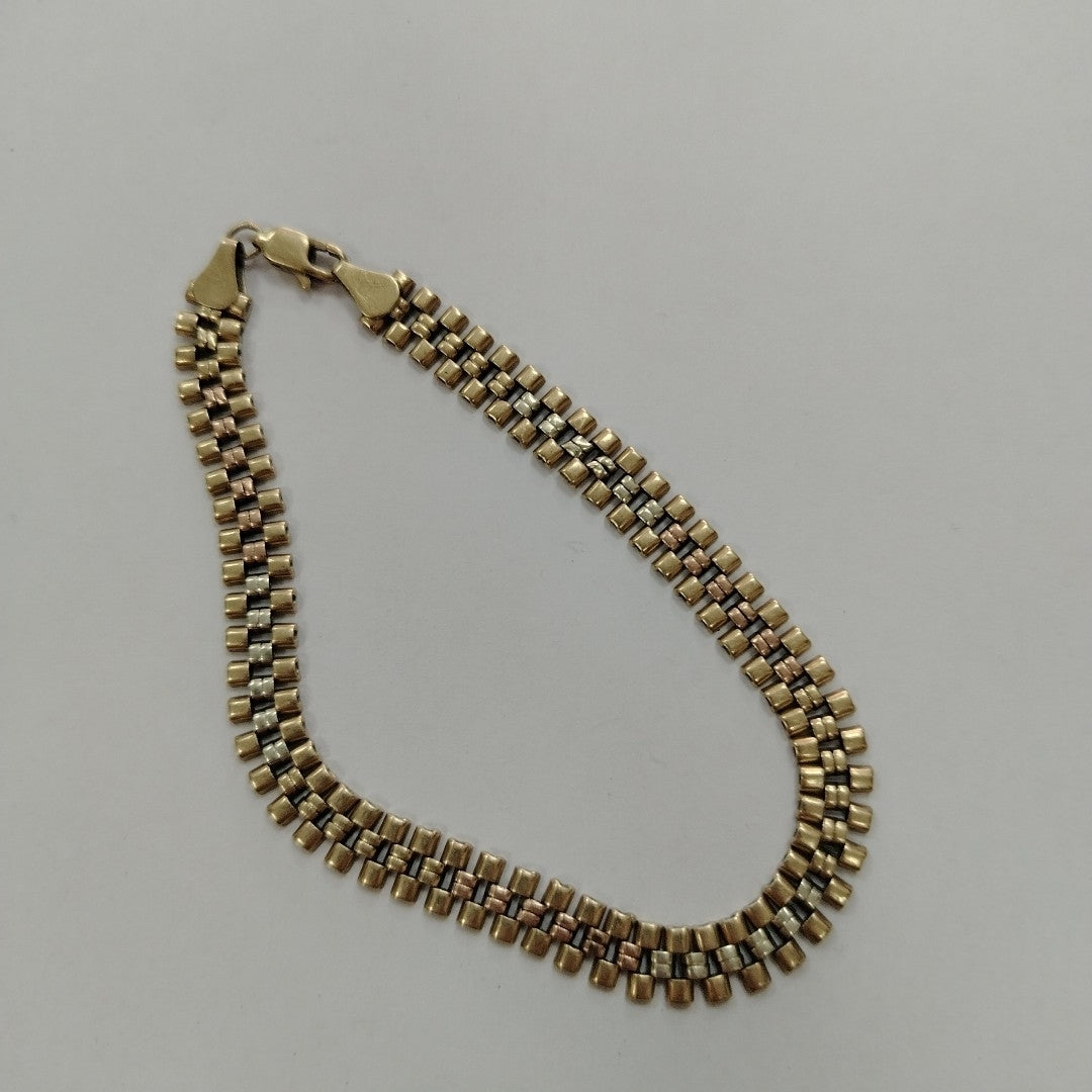 PULSERA ORO, ORO COMBINADO 10 K 9 GRMS (SEMINUEVO)