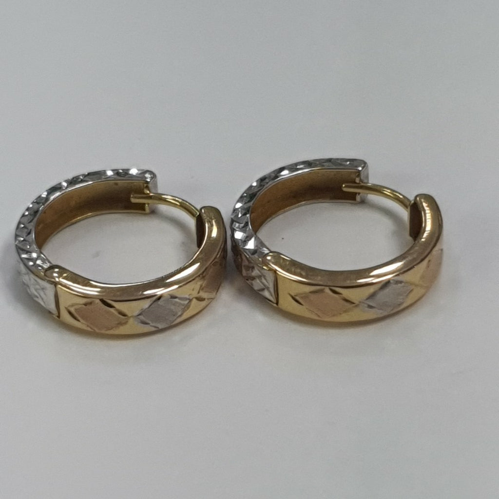 ARRACADAS PAR ORO,ORO COMBINADO 14 K 1,70 GRMS (SEMINUEVO)