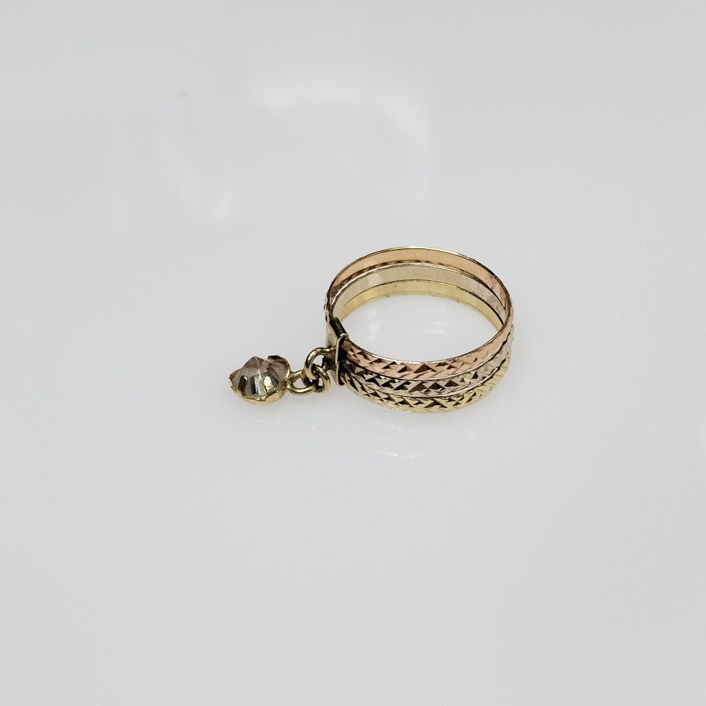 ANILLITO ORO COMBINADO 14 K 2.2 GRMS (SEMINUEVO)