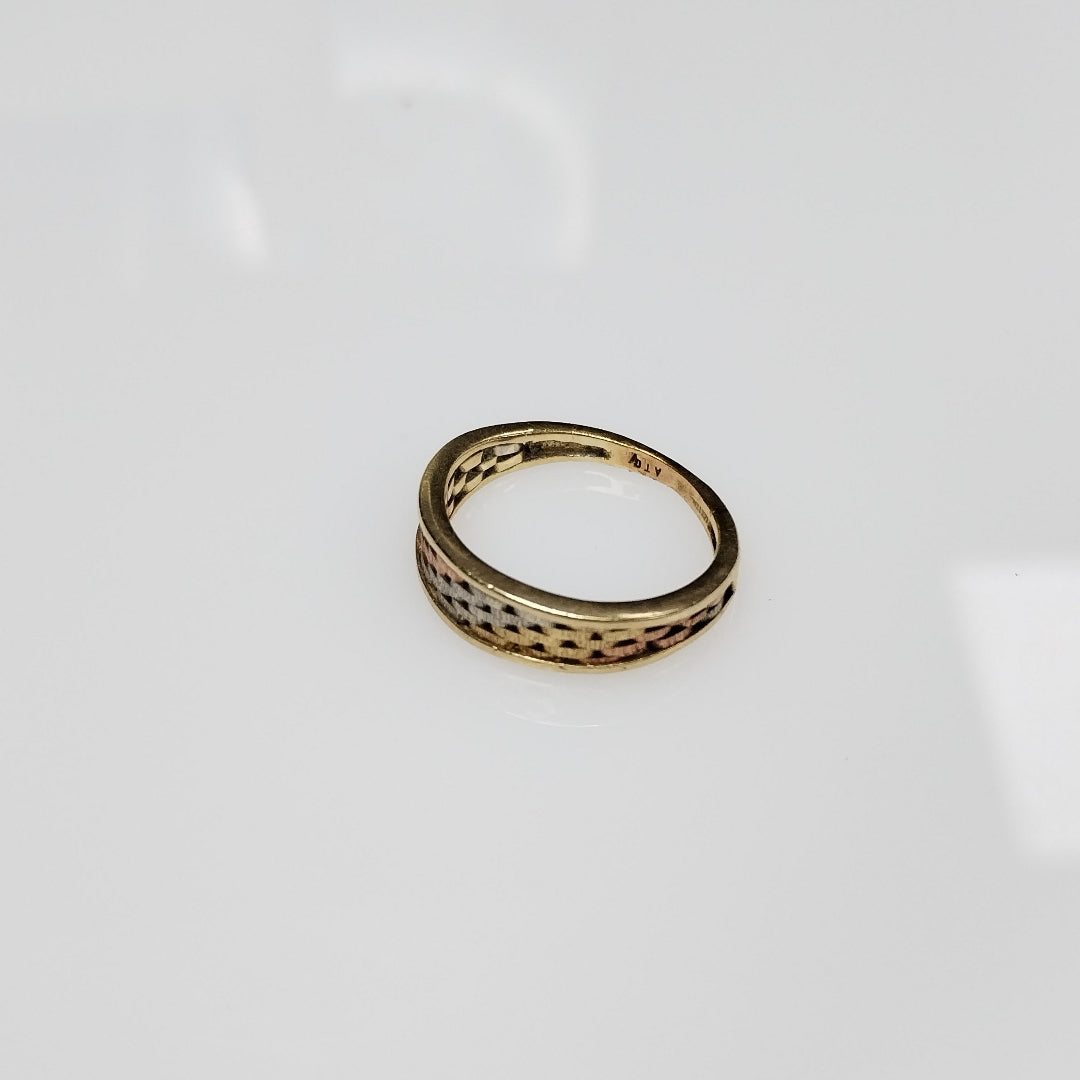 ANILLITO ORO COMBINADO 14 K 2.8 GRMS (SEMINUEVO)