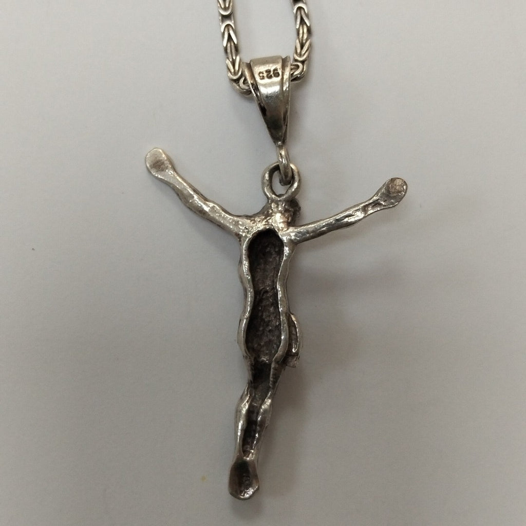 CADENA, CRUCIFIJO PLATA 17.6 GRMS (SEMINUEVO)