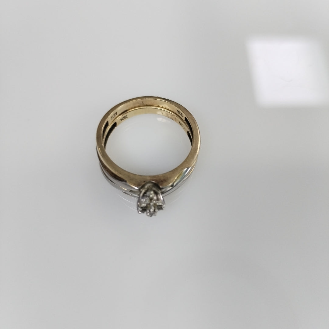 ANILLITO ORO, ORO COMBINADO 10 K 3.8 GRMS (SEMINUEVO)