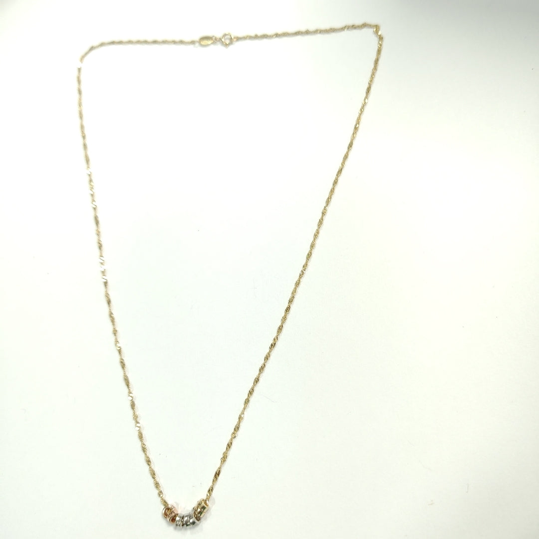 GARGANTILLA ORO,ORO COMBINADO 10 K 1,60 GRMS (SEMINUEVO)