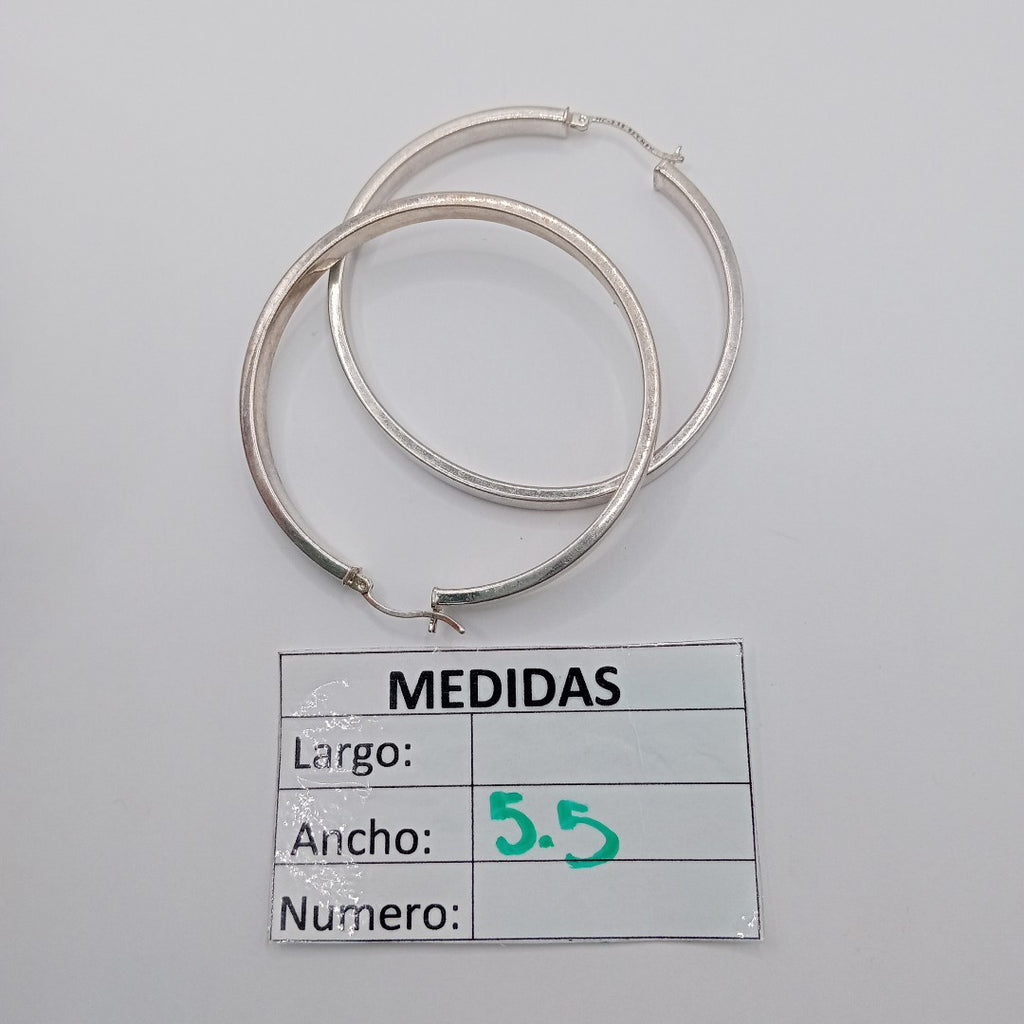 ARRACADAS PAR PLATA 8.5 GRMS (SEMINUEVO)