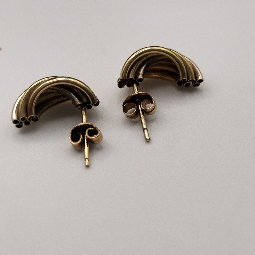 BROQUELES PAR ORO 14 K 2,10 GRMS (SEMINUEVO)