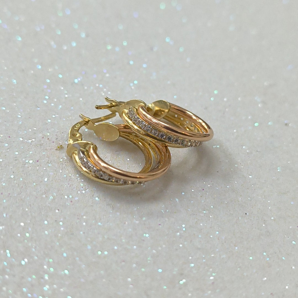 ARETES PAR ORO 14 K 2,90 GRMS (SEMINUEVO)