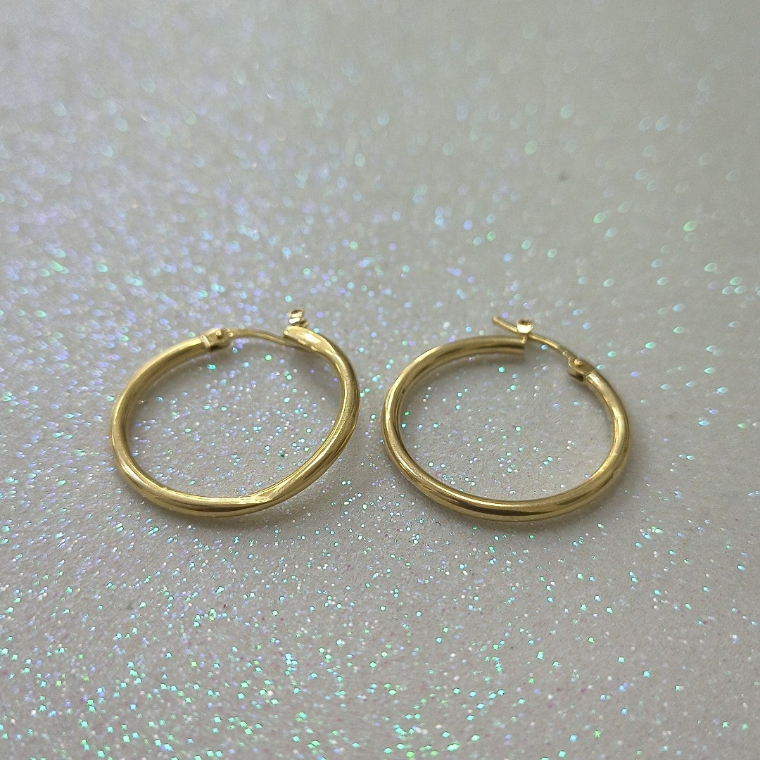 ARRACADAS PAR ORO 14 K 1.2 GRMS (SEMINUEVO)