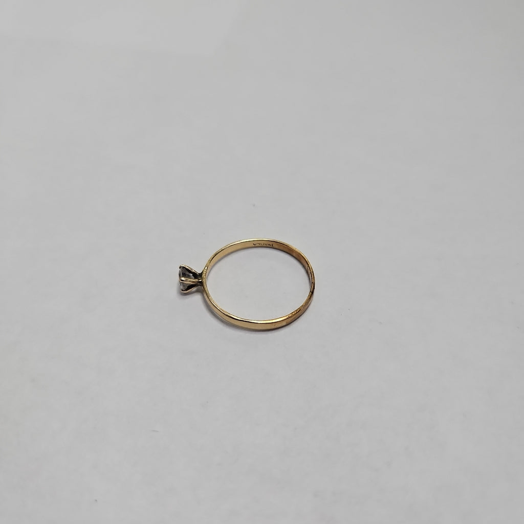 ANILLITO,SOLITARIO ORO 14 K 1,10 GRMS (SEMINUEVO)