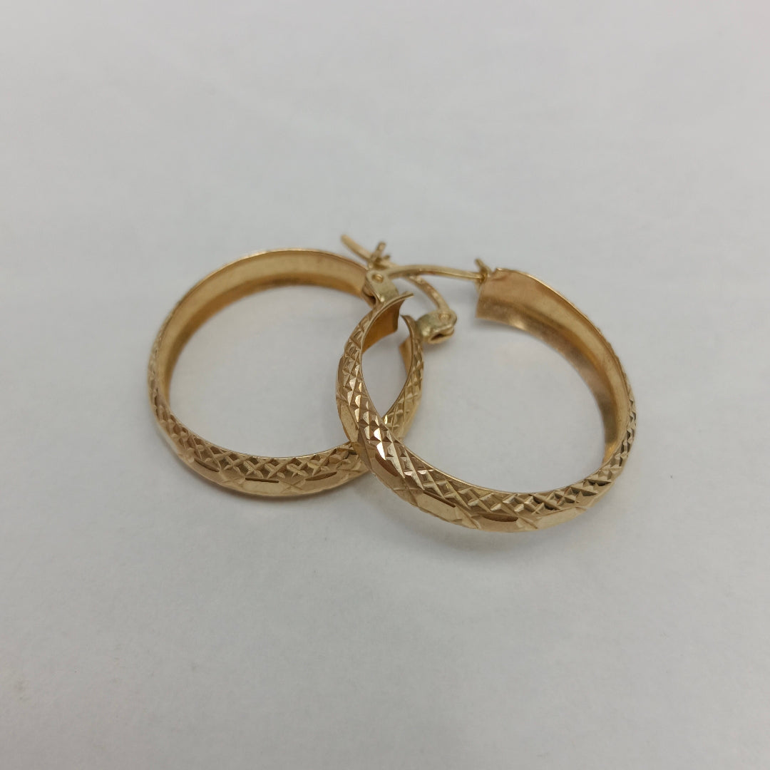 ARRACADAS PAR ORO 14 K 2.7 GRMS (SEMINUEVO)