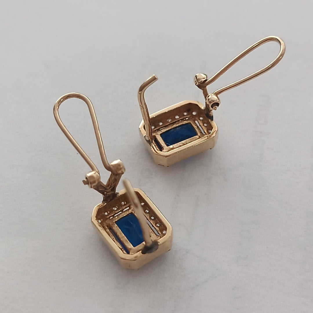 ARETES PAR ORO 14 K 2,30 GRMS (SEMINUEVO)