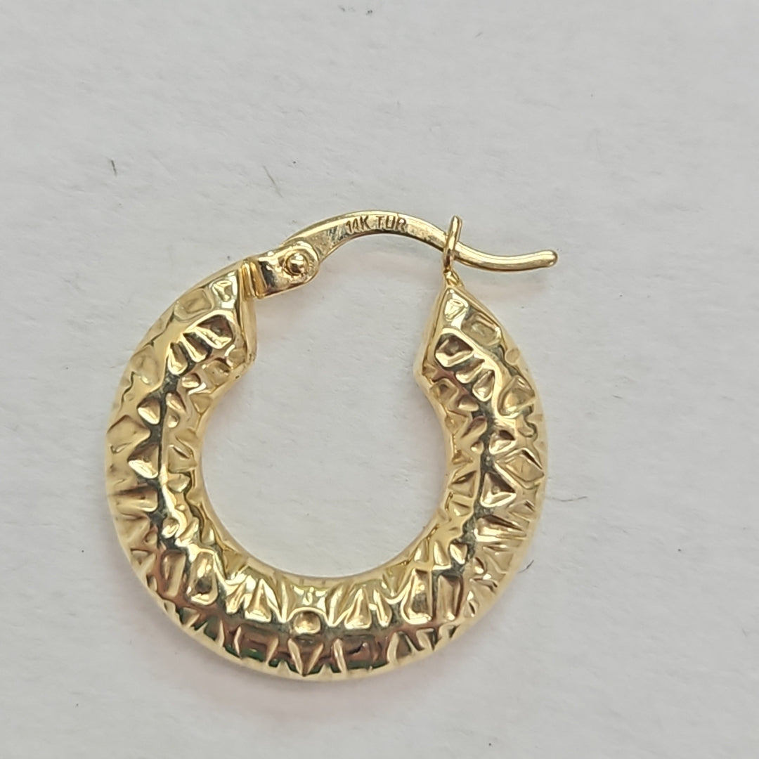 ARRACADAS PAR ORO 14 K 1.9 GRMS (SEMINUEVO)