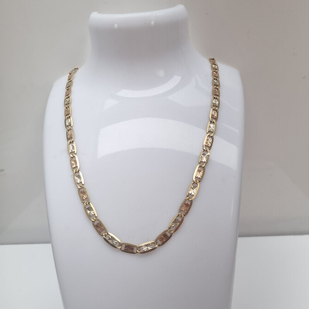 CADENA ORO, ORO COMBINADO 14 K 22.2 GRMS (SEMINUEVO)