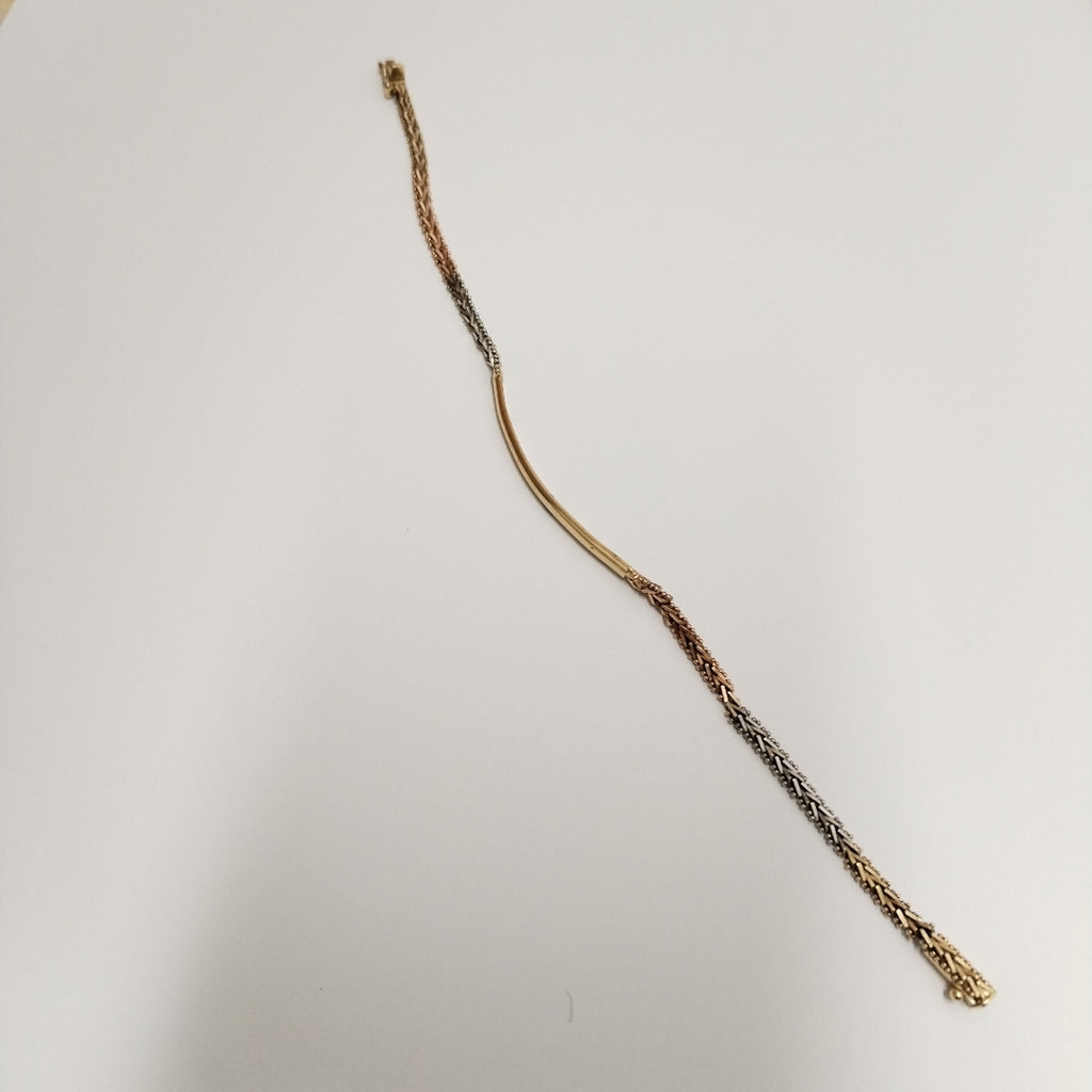 ESCLAVA ORO COMBINADO 14 K 6,70 GRMS (SEMINUEVO)