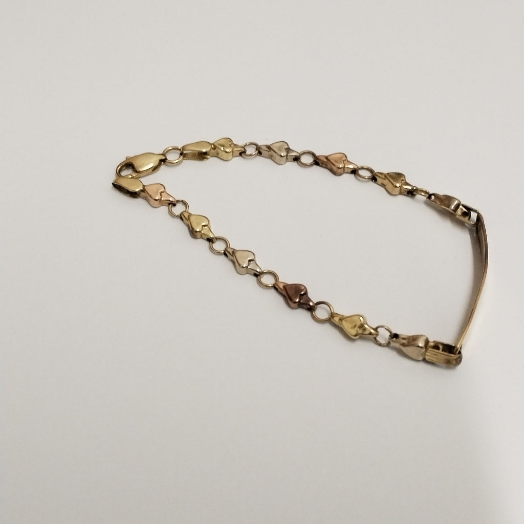 PULSERA ORO COMBINADO 14 K 3.5 GRMS (SEMINUEVO)