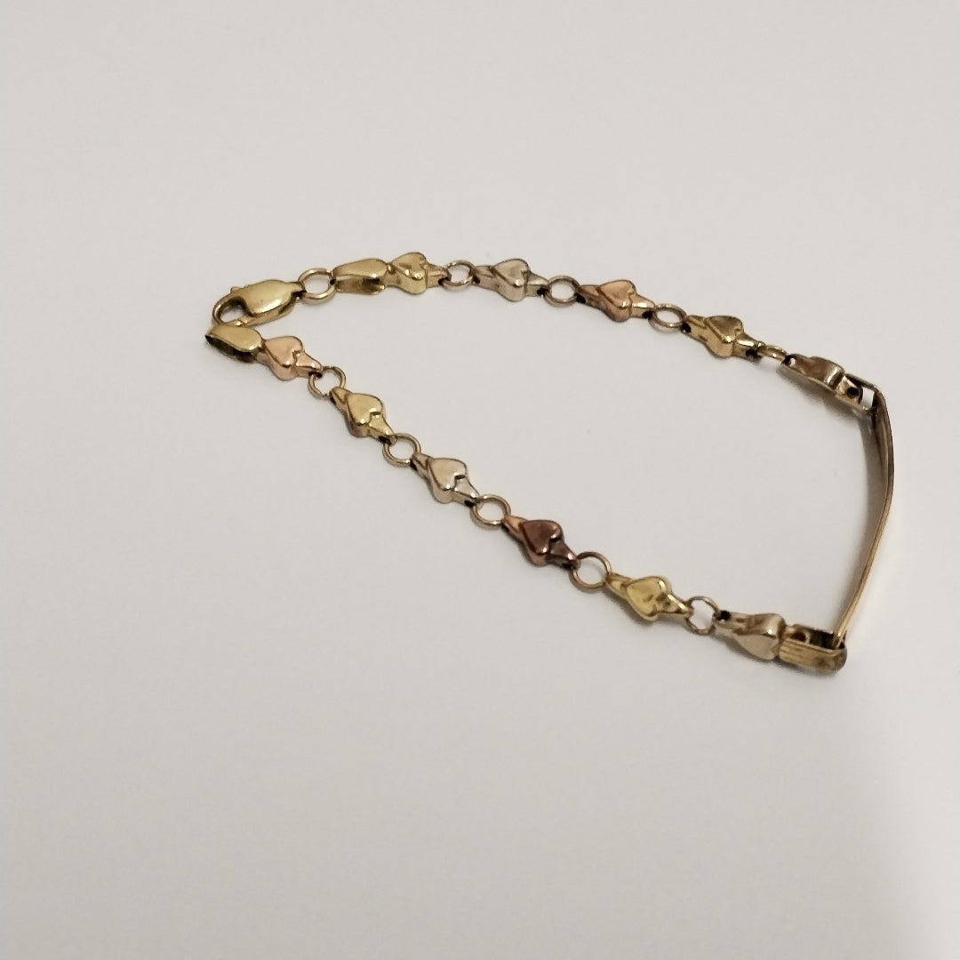 PULSERA ORO COMBINADO 14 K 3.5 GRMS (SEMINUEVO)