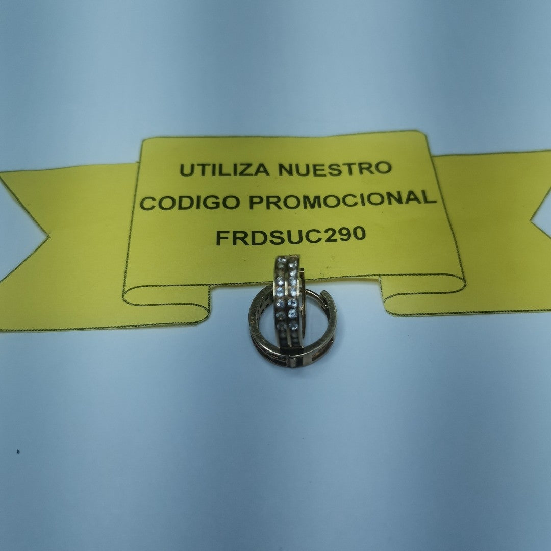 ARETES PAR ORO 14 K 2.8 GRMS (SEMINUEVO)
