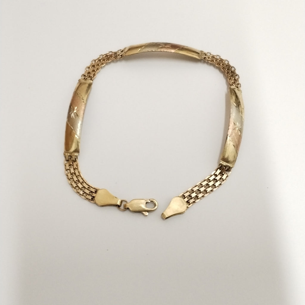 PULSERA ORO, ORO COMBINADO 10 K 4.2 GRMS (SEMINUEVO)