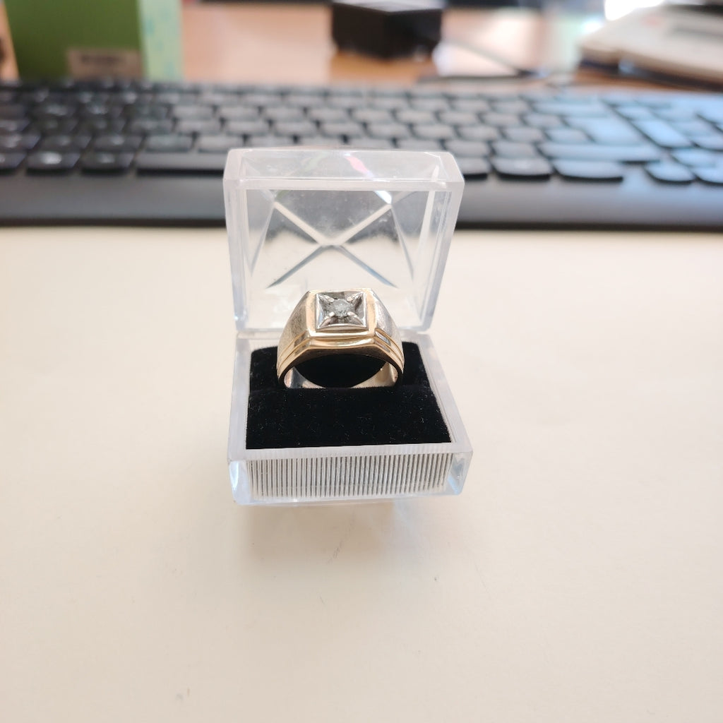 ANILLO ORO, RODIADO 14 K 6 GRMS (SEMINUEVO)