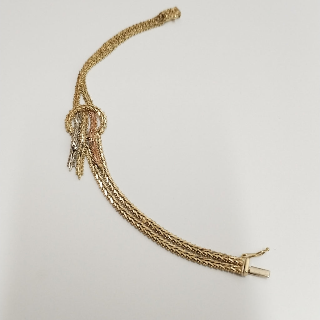 PULSERA ORO COMBINADO 14 K 14.9 GRMS (SEMINUEVO)