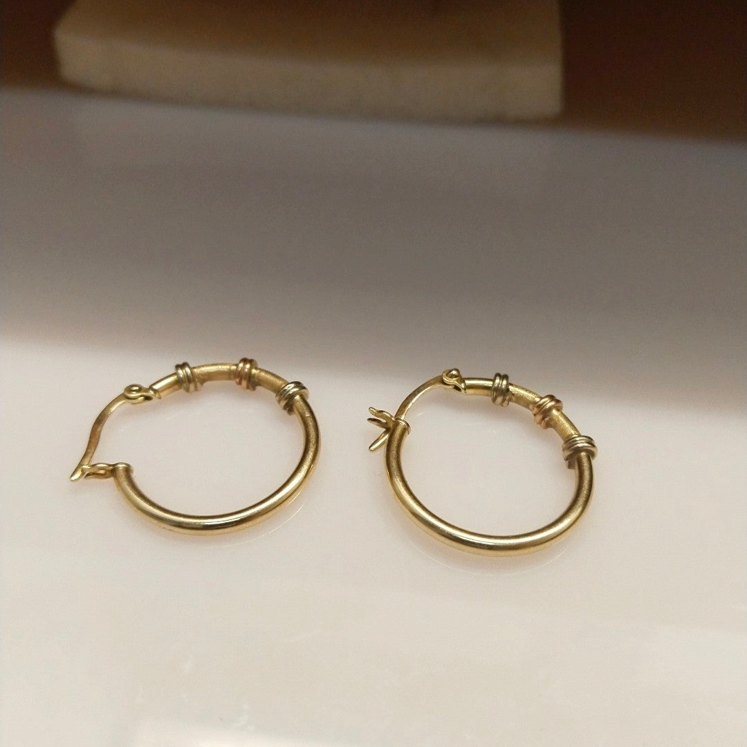 ARRACADAS PAR ORO 10 K 2,40 GRMS (SEMINUEVO)