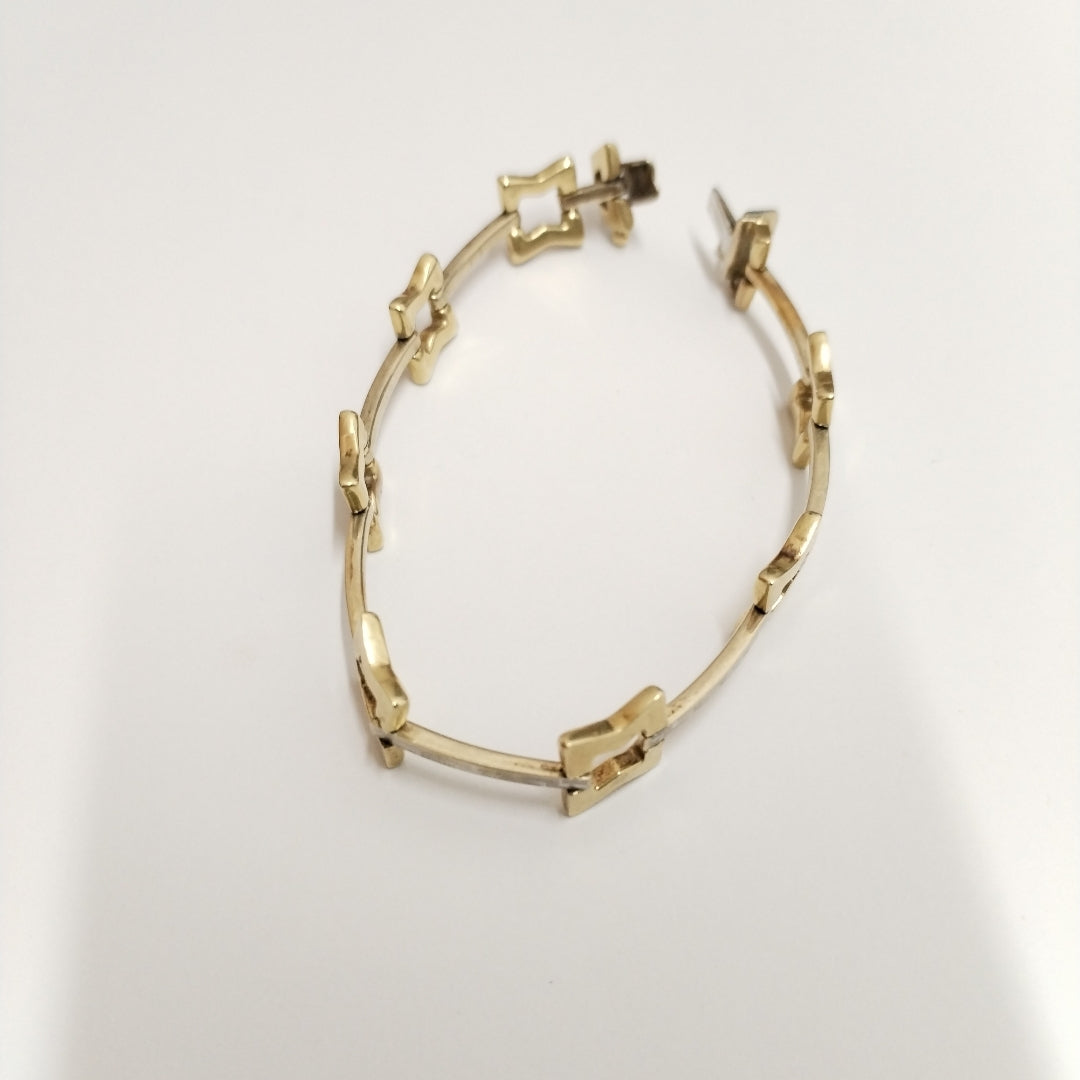 PULSERA ORO, ORO COMBINADO 14 K 10.8 GRMS (SEMINUEVO)