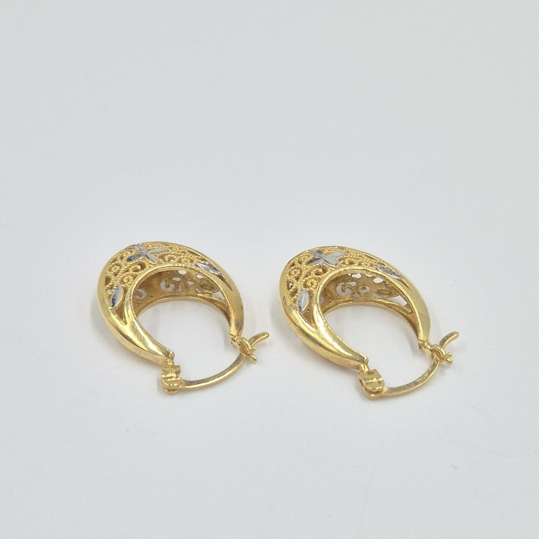 ARRACADAS PAR ORO 14 K 3 GRMS (SEMINUEVO)